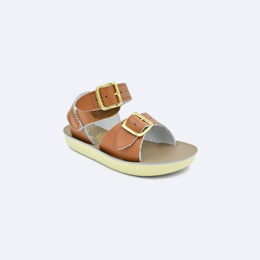 NEW SALTWATER BOYS CO. kids' sun-san surfer sandal in tan
